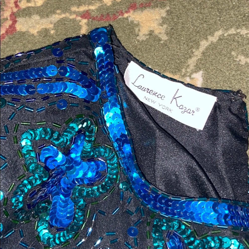 Laurence Kazar 80s Sequin Beaded Top - Picture 5 of 6